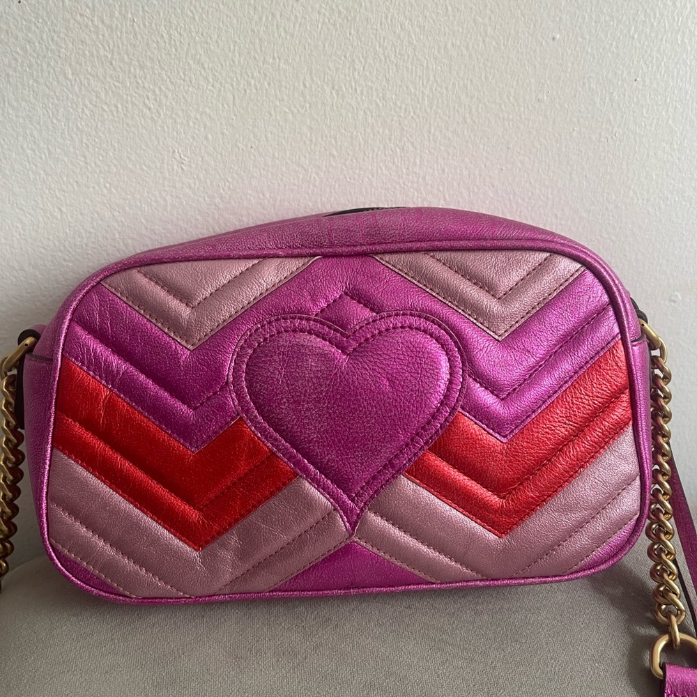 GUCCI MARMOUNT PINK CHEVRON